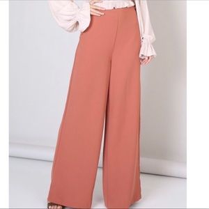 Do & Be Wide Leg Pants - Clay Color